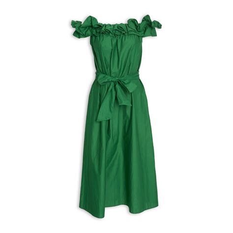 buy truworths green   dress  truworths