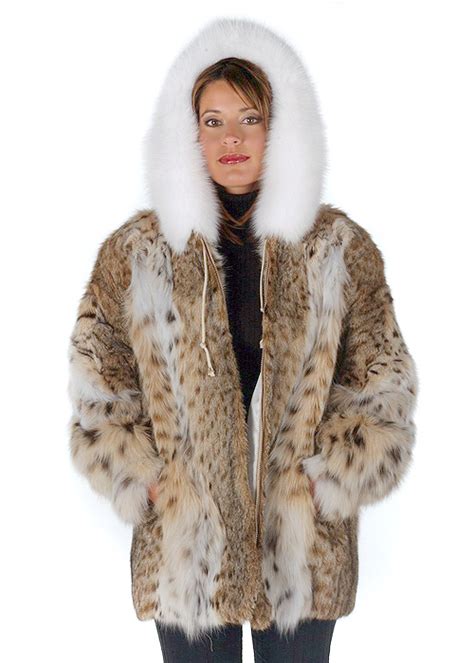 lynx fur jacket hooded lynx fur parka madison avenue mall furs