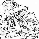 Coloring Pages Stoner Mushroom Trippy Drawing House Mushrooms Printable Drawings Easy Tumblr Cartoon Print Sheets Color Kids Abstract Mandala Clipartmag sketch template