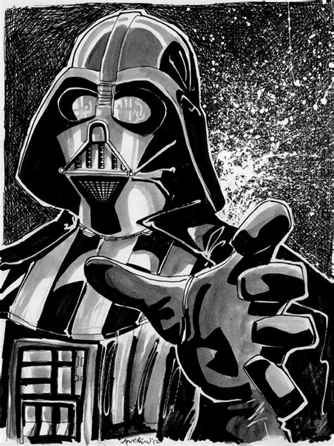 misfit corner press sketch    darth vader