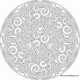 Mandala Coloring Pages Printable Color Logo Advanced Mandalas Level Print Heart Transparent Adults Geometric Popular Meditation Library Clipart Colouring Adult sketch template