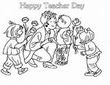 Coloring Teacher Pages Drawing Printable Teaching Happy Kids Card Thank Getdrawings sketch template