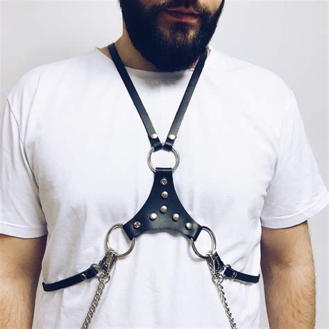 harness men bdsm bondage lingerie arnes gay punk leather harness arnes