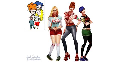 Lee Marie And May From Ed Edd N Eddy 90s Cartoon Characters As