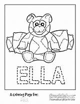 Coloring Pages Name Kids Names Baby Custom Printable Shower Say Getcolorings Color Strega Nona Popular sketch template