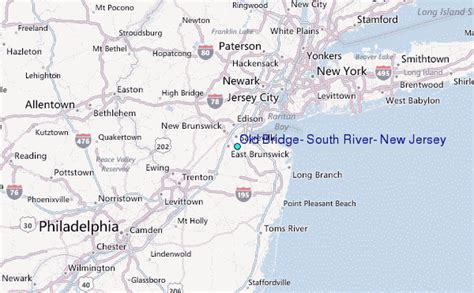 Old Bridge South River New Jersey Tide Station Location