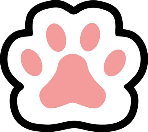 cat paw print logo