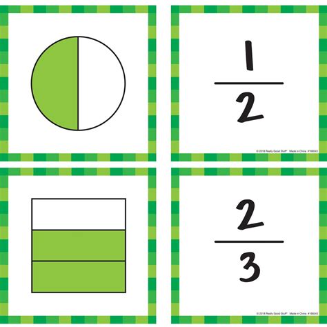 fraction cards printable