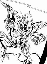 Grievous sketch template