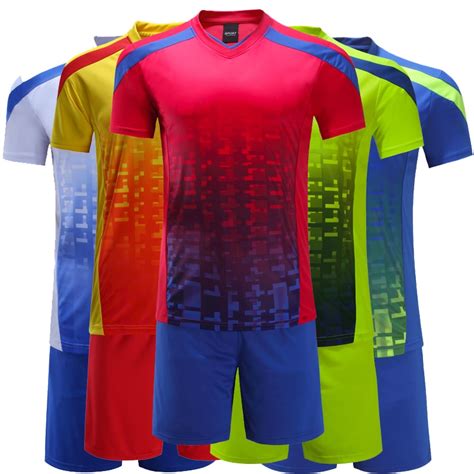 customize soccer uniform set custom training football jerseys   kits youth boys