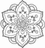 Coloring Pages Lotus Flower Mandala Printable Print sketch template