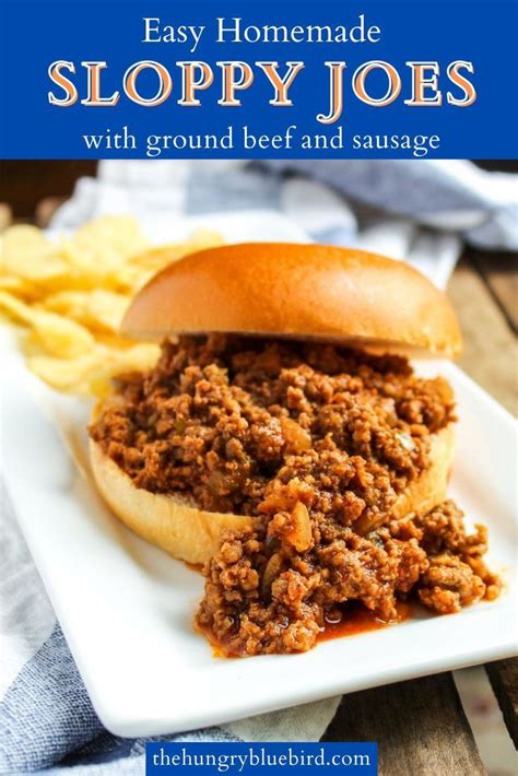 sloppy joes recipe with ground beef and sausage the