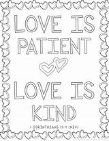 Coloring Bible Pages Verse Printable Kids Patient Verses Christian Kind Adults 13 Year Sunday School Biblical Pdf Old Valentines Drawing sketch template
