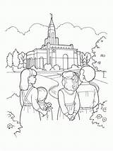Coloring Lds Temple Pages Primary Children Church Line Drawing Going Library Visit Forgiveness Temples Families Other Color Chinese Cn Family sketch template