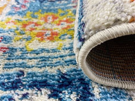 tapis salon moderne en laine artificielle multicolor  leroy merlin