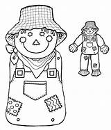 Scarecrow Printable sketch template