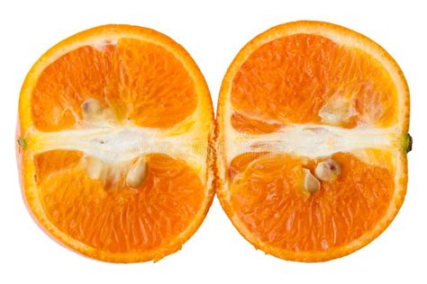 Two Halves Of Tangerine Stock Image Image Of Juicy 168008125