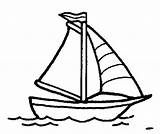 Sailboat Sailing sketch template