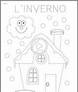 Pregrafismo Infanzia Scuola Bambini Attività Dell Inglese Asilo Maestramary Stagioni Decorazioni Invernali sketch template