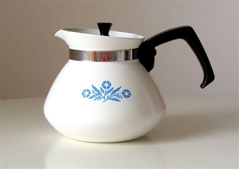 vintage flawless  corning ware coffee pot teapot