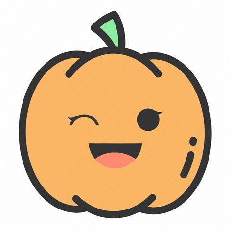 emoji face fruit holloween pumpkin pumpkins icon