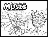 Coloring Bible Pages Heroes Moses Bush Burning Exodus School Para Sunday Sheet Sheets Biblia Dominical Kids La Colorear Activities Escuela sketch template