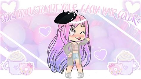 How To Customize Your Hair Color♡ {gacha Life Tutorial