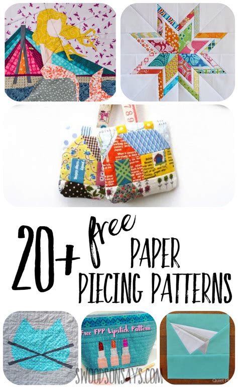 paper piecing patterns    sew