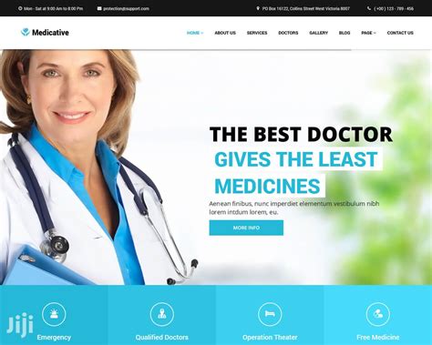 professional clinic  hospital website design services  accra