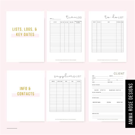 small business planner small business printable planner etsy business