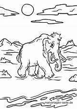 Mammut Ausmalbild Malvorlagen sketch template