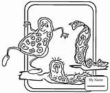 Bakterien Germenes Gérmenes Ausmalbild Germi Germs Getcolorings sketch template