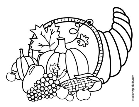 thanksgiving preschool coloring pages printables