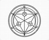 Transmutation Alchemist Fullmetal Alchemy Symbol Cercle Cerchio Alchemico Disegnare Brotherhood Alchemical Simboli Cerchi Intro Philosopher sketch template