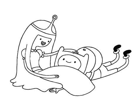 Desenho De Princesa Jujuba E Finn Para Colorir Tudodesenhos