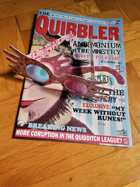 quibbler magazine  interior pages luna lovegood etsy uk