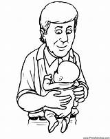 Coloring Baby Father Dad Holding Pages Clipart Fathers Drawing Gif Brushing Cliparts Mom Para Tooth Happy Popular Colorear Index Getdrawings sketch template