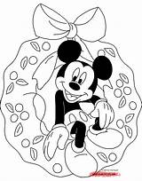 Mickey Coloring Christmas Mouse Pages Disney Drawing Book Disneyclips Crayola Giant Sheets Printable Minnie Kids Wreath Baby Halloween Wicked Most sketch template
