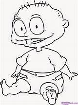 Pickles Tommy Coloring Pages Rugrats Kids Angelica Draw Step Printable Drawing Cartoon Color Smile Getcolorings Dragoart Hellokids Bestcoloringpagesforkids sketch template