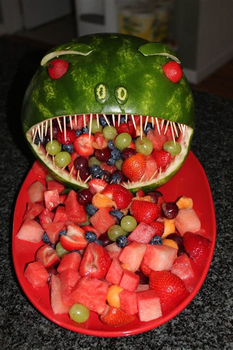 fruit salads dinosaurs  fruit  pinterest