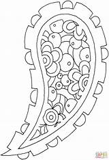 Paisley Coloring Pages Printable Categories sketch template