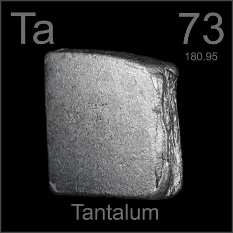 slab  sample   element tantalum   periodic table