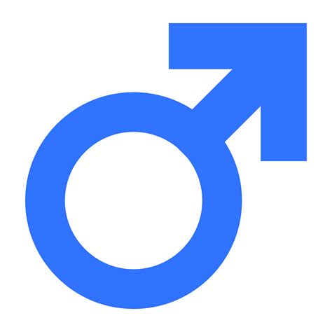 male symbol isolated icon  transparent background  png