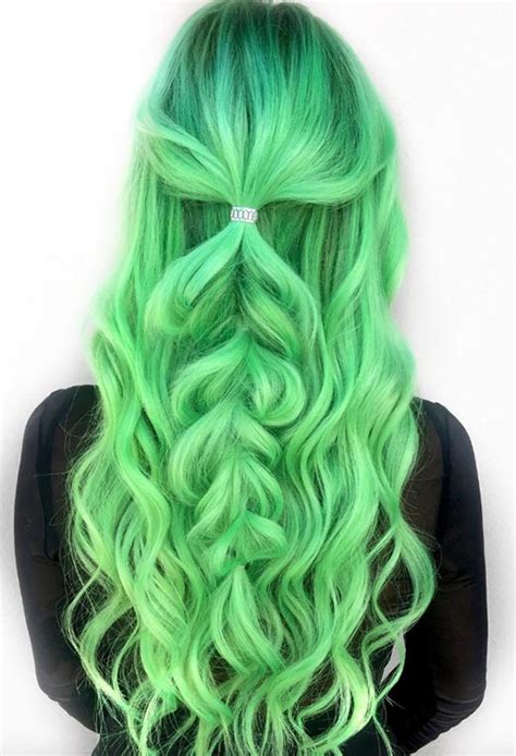 offbeat green hair color ideas green hair dye kits   green en
