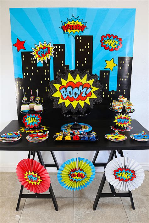 Superhero Theme Birthday Party Decorations Hulk Sencilla Avenger The