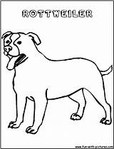 Rottweiler Coloring Pages Fun sketch template