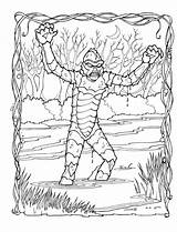 Coloring Lagoon Creature Pages Monster Getcolorings Getdrawings sketch template