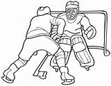 Coloring Pages Hockey Printable Color Step Popular Coloringhome sketch template