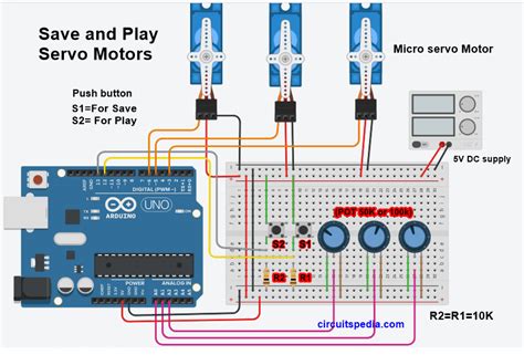save  play servo motor circuit diagram