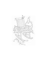 Chair Coloring Rocking Pages Garden sketch template